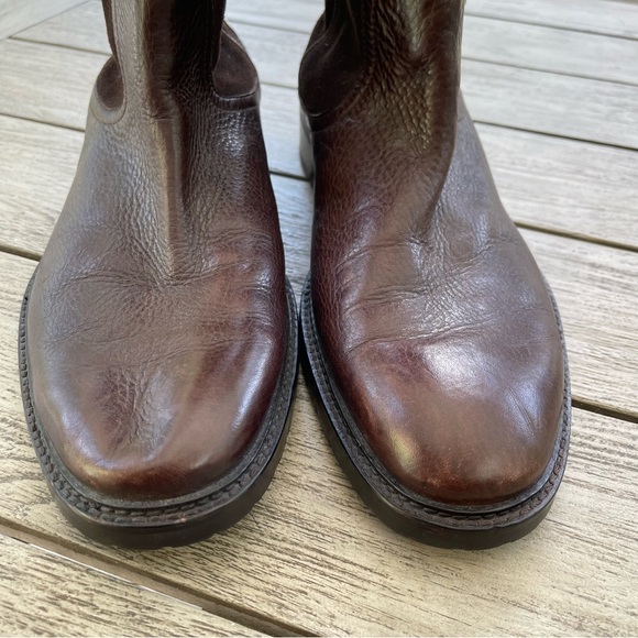 Calvin Klein Pierson Chelsea Brown Leather Mid-Calf Boots Men’s Size 11.5 - Picture 4 of 9